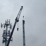 Cell Tower Crane work