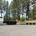 Equipment - kw flat bed w 3 axle trailer