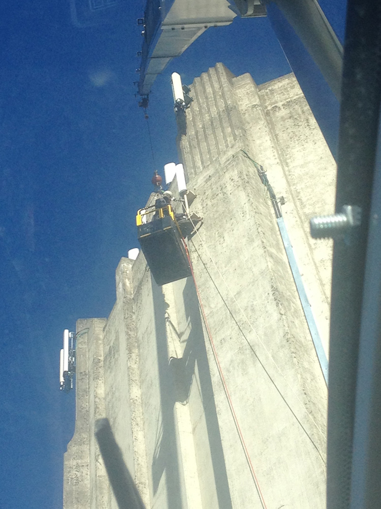 water tower, designed by J.W. Robinson and built in 1931